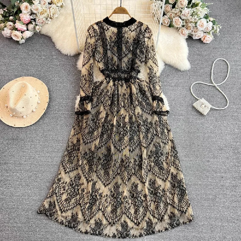 Tea-length dress – Dress that falls between the knee and ankle, perfect for more formal or vintage-inspired occasions.Tea-length dress – Dress that falls between the knee and ankle, perfect for more formal or vintage-inspired occasions.long-sleeved A-line lace dress elegant long skirt S4243 Tea-length dress – Dress that falls between the knee and ankle, perfect for more formal or vintage-inspired occasions.Tea-length dress – Dress that falls between the knee and ankle, perfect for more formal or vintage-inspired occasions.long-sleeved A-line lace dress elegant long skirt S4243