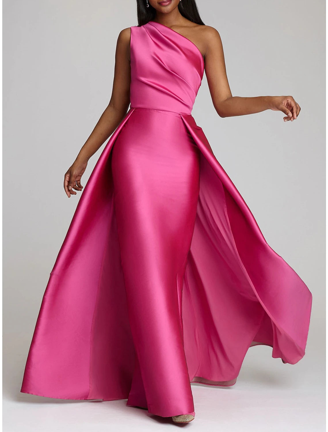 Peplum dress – Dress with a flared ruffle or extra fabric at the waist, adding volume and shaping to the lower half.Peplum dress – Dress with a flared ruffle or extra fabric at the waist, adding volume and shaping to the lower half.Sheath Christmas Red Green Dress Evening Gown Hot Pink Dress Wedding Guest Floor Length Sleeveless One Shoulder Satin with Overskirt Pure Color Peplum dress – Dress with a flared ruffle or extra fabric at the waist, adding volume and shaping to the lower half.Peplum dress – Dress with a flared ruffle or extra fabric at the waist, adding volume and shaping to the lower half.Sheath Christmas Red Green Dress Evening Gown Hot Pink Dress Wedding Guest Floor Length Sleeveless One Shoulder Satin with Overskirt Pure Color
