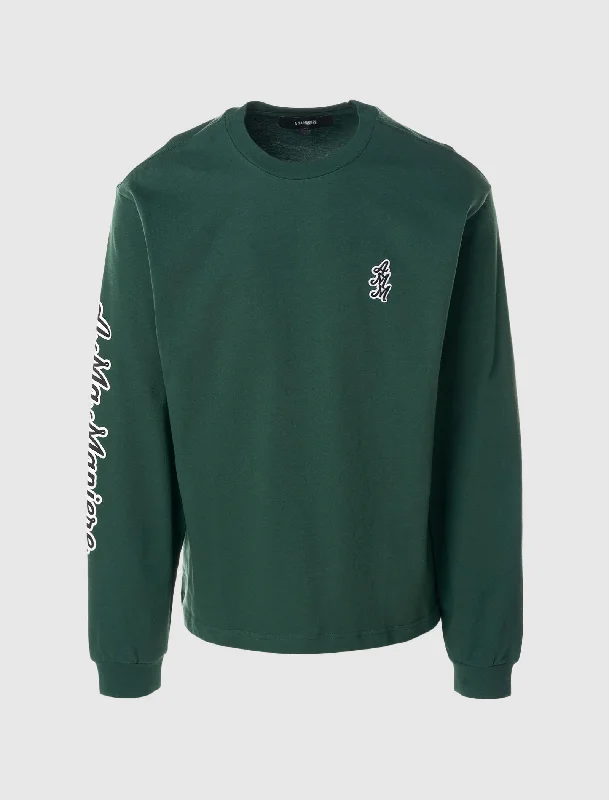 Crew neck – Classic round necklineCrew neck – Classic round necklineCURSIVE LOGO LONG SLEEVE T-SHIRT Crew neck – Classic round necklineCrew neck – Classic round necklineCURSIVE LOGO LONG SLEEVE T-SHIRT