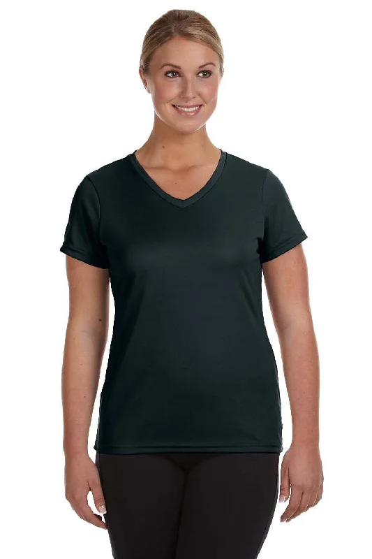 Knit – Soft and stretchy fabric with a knitted textureKnit – Soft and stretchy fabric with a knitted textureAugusta Sportswear Womens Moisture Wicking Short Sleeve V-Neck T-Shirt - Black Knit – Soft and stretchy fabric with a knitted textureKnit – Soft and stretchy fabric with a knitted textureAugusta Sportswear Womens Moisture Wicking Short Sleeve V-Neck T-Shirt - Black