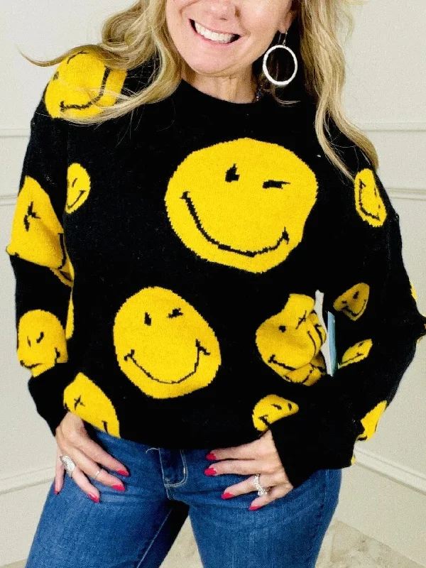 Fitted – Snug, form-fitting styleFitted – Snug, form-fitting styleBe Happy Knit Sweater Fitted – Snug, form-fitting styleFitted – Snug, form-fitting styleBe Happy Knit Sweater