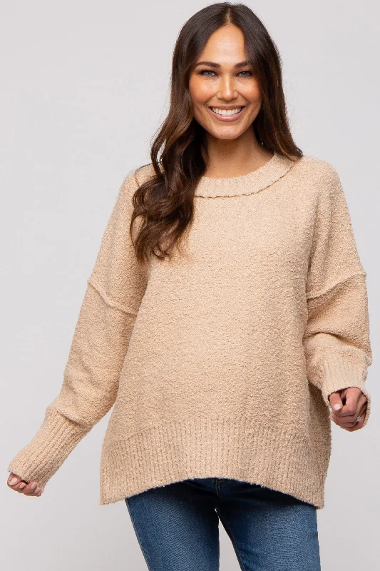Cardigan – Open-front sweater, often buttoned or with a tieCardigan – Open-front sweater, often buttoned or with a tieBeige Knit Exposed Seam Maternity Sweater Cardigan – Open-front sweater, often buttoned or with a tieCardigan – Open-front sweater, often buttoned or with a tieBeige Knit Exposed Seam Maternity Sweater