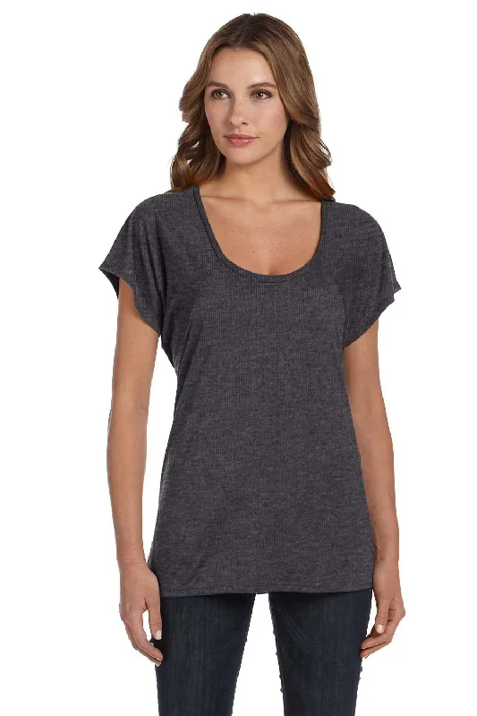 Fitted – Snug, form-fitting styleFitted – Snug, form-fitting styleBella + Canvas Womens Flowy Short Sleeve Scoop Neck T-Shirt - Heather Dark Grey Fitted – Snug, form-fitting styleFitted – Snug, form-fitting styleBella + Canvas Womens Flowy Short Sleeve Scoop Neck T-Shirt - Heather Dark Grey