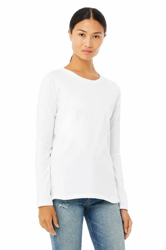 Linen – Lightweight, breathable fabric, perfect for summerLinen – Lightweight, breathable fabric, perfect for summerBella + Canvas Womens Jersey Long Sleeve Crewneck T-Shirt - White Linen – Lightweight, breathable fabric, perfect for summerLinen – Lightweight, breathable fabric, perfect for summerBella + Canvas Womens Jersey Long Sleeve Crewneck T-Shirt - White
