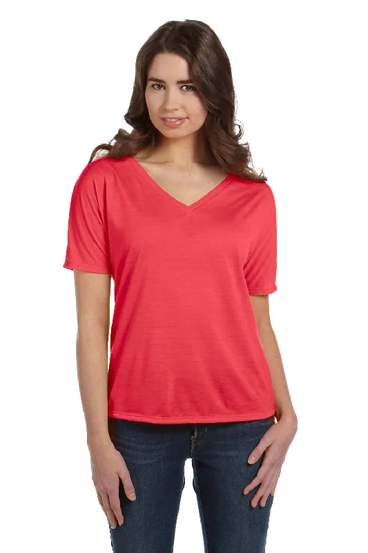 Cotton blend – Mix of cotton and synthetic fabrics for softness and durabilityCotton blend – Mix of cotton and synthetic fabrics for softness and durabilityBella + Canvas Womens Slouchy Short Sleeve V-Neck T-Shirt - Coral Cotton blend – Mix of cotton and synthetic fabrics for softness and durabilityCotton blend – Mix of cotton and synthetic fabrics for softness and durabilityBella + Canvas Womens Slouchy Short Sleeve V-Neck T-Shirt - Coral