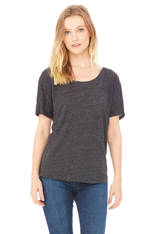 V-neck – V-shaped neckline for a more flattering lookV-neck – V-shaped neckline for a more flattering lookBella + Canvas Womens Slouchy Short Sleeve Wide Neck T-Shirt - Charcoal Black Slub V-neck – V-shaped neckline for a more flattering lookV-neck – V-shaped neckline for a more flattering lookBella + Canvas Womens Slouchy Short Sleeve Wide Neck T-Shirt - Charcoal Black Slub
