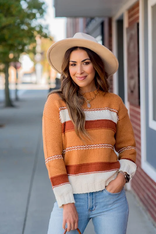 Ribbed – Sweater with textured, vertical stripesRibbed – Sweater with textured, vertical stripesBlurred Lines Blocked Sweater