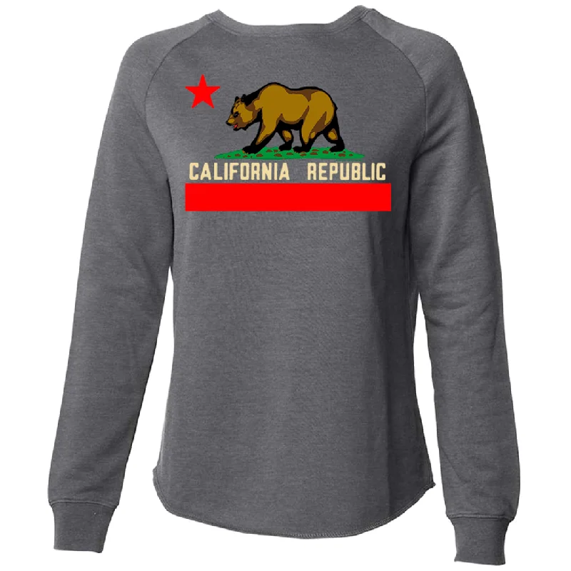 Fleece-lined – Soft, warm interior lining made from fleece materialFleece-lined – Soft, warm interior lining made from fleece materialCalifornia Republic Borderless Bear Flag Super Soft Crewneck Sweater Fleece-lined – Soft, warm interior lining made from fleece materialFleece-lined – Soft, warm interior lining made from fleece materialCalifornia Republic Borderless Bear Flag Super Soft Crewneck Sweater