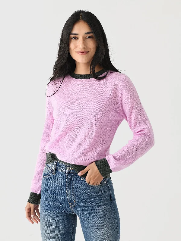 Chunky – Thick, oversized knit for a cozy lookChunky – Thick, oversized knit for a cozy lookContrast Crew Sweater in Rose/Khaki Chunky – Thick, oversized knit for a cozy lookChunky – Thick, oversized knit for a cozy lookContrast Crew Sweater in Rose/Khaki