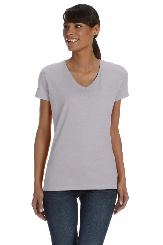 Vented hem – Slits or small openings at the bottom of the T-shirt for a relaxed fitVented hem – Slits or small openings at the bottom of the T-shirt for a relaxed fitFruit Of The Loom Womens HD Jersey Short Sleeve V-Neck T-Shirt - Heather Grey Vented hem – Slits or small openings at the bottom of the T-shirt for a relaxed fitVented hem – Slits or small openings at the bottom of the T-shirt for a relaxed fitFruit Of The Loom Womens HD Jersey Short Sleeve V-Neck T-Shirt - Heather Grey