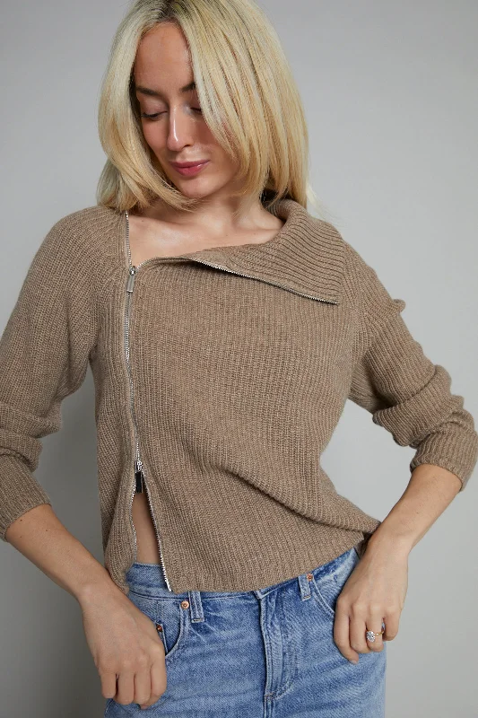 Cropped – Shortened length, above the waistCropped – Shortened length, above the waistGiada Zip Funnel Neck Sweater Cropped – Shortened length, above the waistCropped – Shortened length, above the waistGiada Zip Funnel Neck Sweater