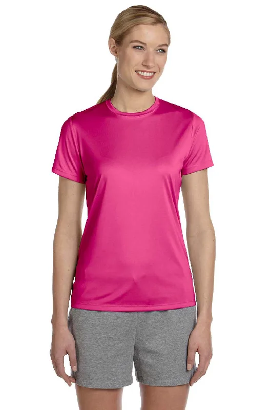 Faded – Pre-washed or faded look for a vintage vibeFaded – Pre-washed or faded look for a vintage vibeHanes Womens Cool DRI FreshIQ Moisture Wicking Short Sleeve Crewneck T-Shirt - Wow Pink Faded – Pre-washed or faded look for a vintage vibeFaded – Pre-washed or faded look for a vintage vibeHanes Womens Cool DRI FreshIQ Moisture Wicking Short Sleeve Crewneck T-Shirt - Wow Pink
