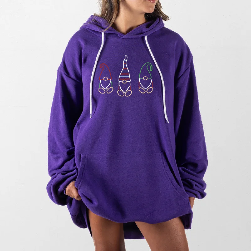 Cowl neck hoodie – Hoodie with a soft, draped collar that creates a relaxed, cozy feelCowl neck hoodie – Hoodie with a soft, draped collar that creates a relaxed, cozy feelHoliday Gnomes Giant Hoodie