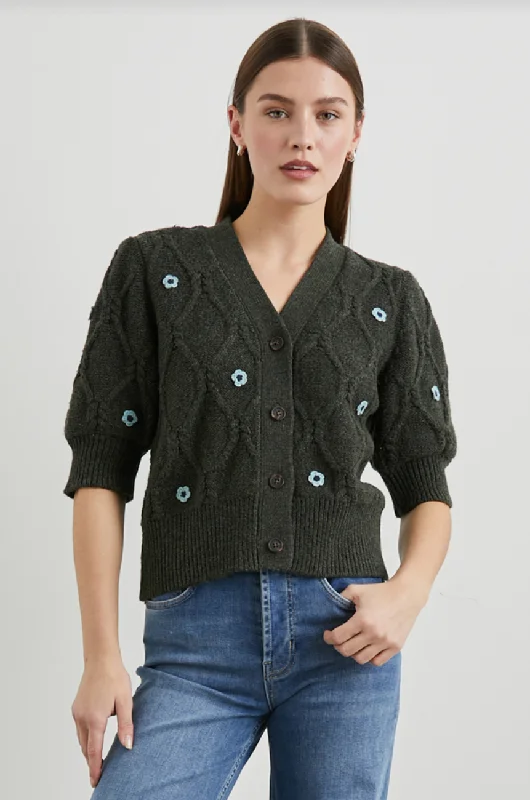 Plaid/checkered – Sweater featuring a plaid or checkered patternPlaid/checkered – Sweater featuring a plaid or checkered patternIsla Cardigan in Forest Daisies Plaid/checkered – Sweater featuring a plaid or checkered patternPlaid/checkered – Sweater featuring a plaid or checkered patternIsla Cardigan in Forest Daisies