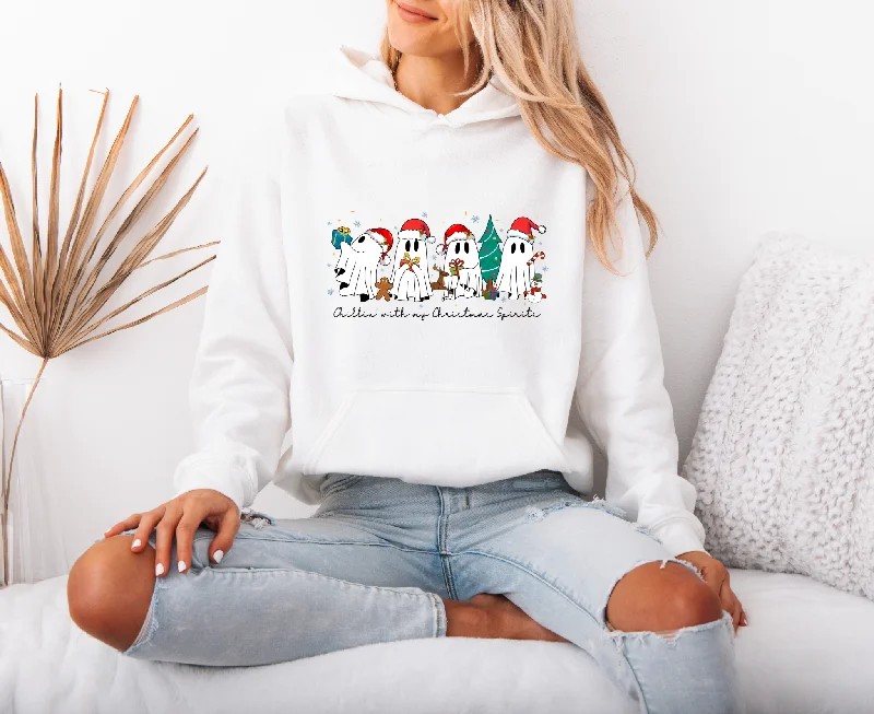 Cowl neck hoodie – Hoodie with a soft, draped collar that creates a relaxed, cozy feelCowl neck hoodie – Hoodie with a soft, draped collar that creates a relaxed, cozy feelJolly Spirit Squad Oversized Hoodie