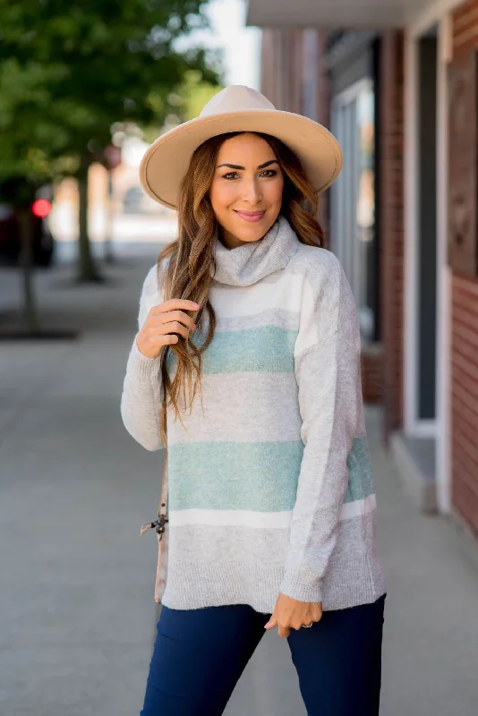 Short sleeve – Sleeveless or cap sleeve styleShort sleeve – Sleeveless or cap sleeve styleMuted Stripes Cowl Neck Sweater Short sleeve – Sleeveless or cap sleeve styleShort sleeve – Sleeveless or cap sleeve styleMuted Stripes Cowl Neck Sweater
