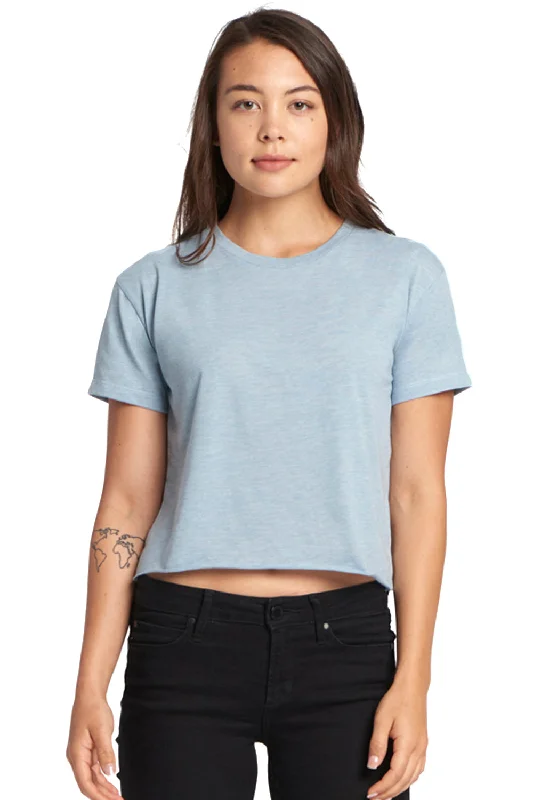 Fitted – Snug, form-fitting styleFitted – Snug, form-fitting styleNext Level Womens Festival Cali Crop Short Sleeve Crewneck T-Shirt - Stonewashed Blue Fitted – Snug, form-fitting styleFitted – Snug, form-fitting styleNext Level Womens Festival Cali Crop Short Sleeve Crewneck T-Shirt - Stonewashed Blue
