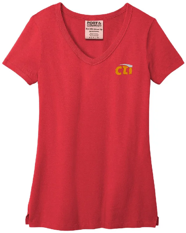 Crop – Shortened length, typically above the waistCrop – Shortened length, typically above the waistPort & Company Ladies Beach Wash Garment-Dyed V-Neck Tee Crop – Shortened length, typically above the waistCrop – Shortened length, typically above the waistPort & Company Ladies Beach Wash Garment-Dyed V-Neck Tee
