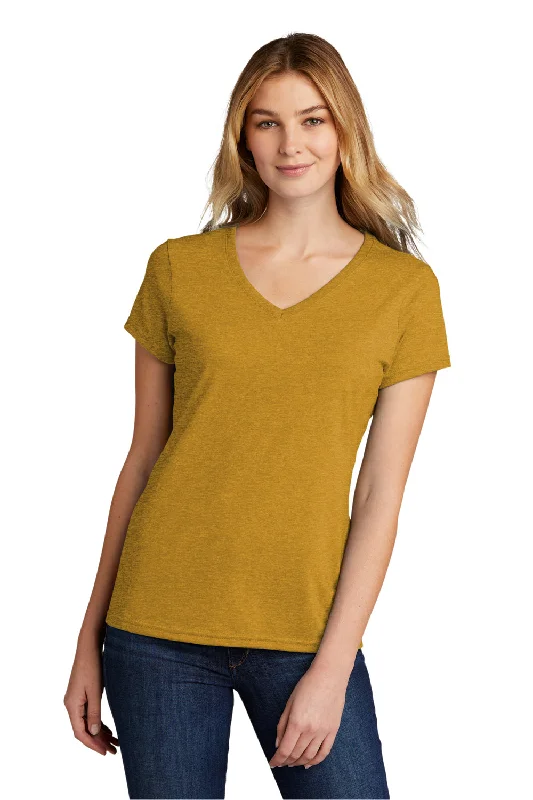 Banded hem – T-shirt with a stitched or elastic band at the bottomBanded hem – T-shirt with a stitched or elastic band at the bottomPort & Company Womens Short Sleeve V-Neck T-Shirt - Heather Ochre Yellow Banded hem – T-shirt with a stitched or elastic band at the bottomBanded hem – T-shirt with a stitched or elastic band at the bottomPort & Company Womens Short Sleeve V-Neck T-Shirt - Heather Ochre Yellow