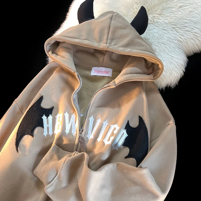 Banded hem hoodie – Sweatshirt with an elastic or ribbed band at the bottom to keep it in placeBanded hem hoodie – Sweatshirt with an elastic or ribbed band at the bottom to keep it in placeRevive Retro Vibes with the Little Devil Letter Zipper Hoodie - Street Chic Unleashed! ?? Banded hem hoodie – Sweatshirt with an elastic or ribbed band at the bottom to keep it in placeBanded hem hoodie – Sweatshirt with an elastic or ribbed band at the bottom to keep it in placeRevive Retro Vibes with the Little Devil Letter Zipper Hoodie - Street Chic Unleashed! ??