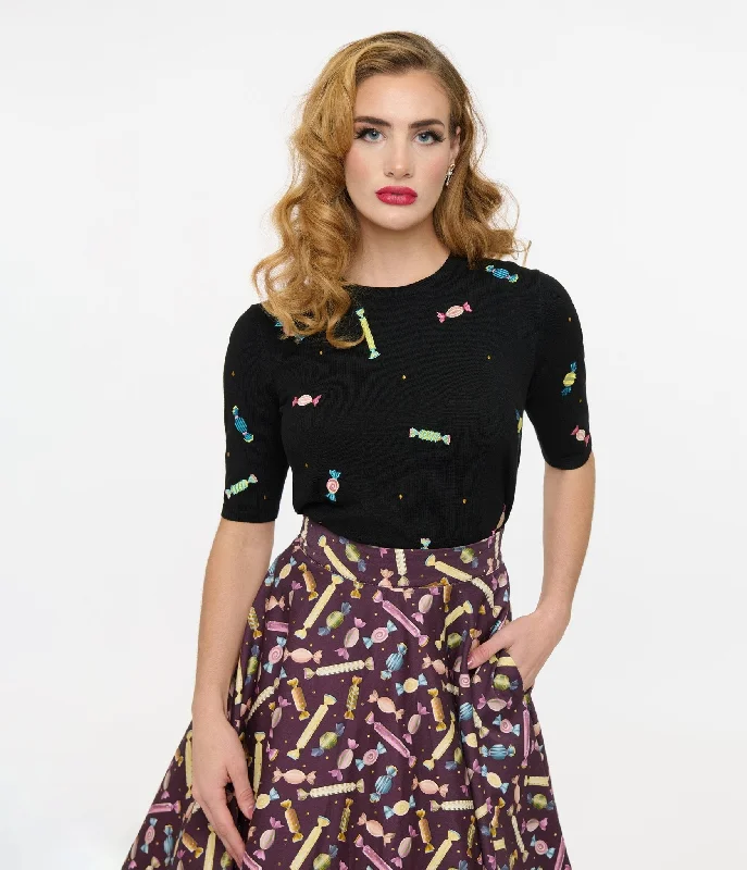 Raglan sleeve – Diagonal sleeve seams that extend to the necklineRaglan sleeve – Diagonal sleeve seams that extend to the necklineRoyal Monk 1950s Black & Rainbow Candy Sweater Raglan sleeve – Diagonal sleeve seams that extend to the necklineRaglan sleeve – Diagonal sleeve seams that extend to the necklineRoyal Monk 1950s Black & Rainbow Candy Sweater