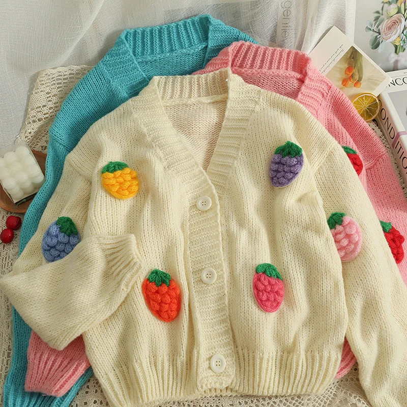 Pullover – Sweater without buttons or zippers, worn over the headPullover – Sweater without buttons or zippers, worn over the headStrawberry Gumdrop Cardigan (3 Colors) Pullover – Sweater without buttons or zippers, worn over the headPullover – Sweater without buttons or zippers, worn over the headStrawberry Gumdrop Cardigan (3 Colors)