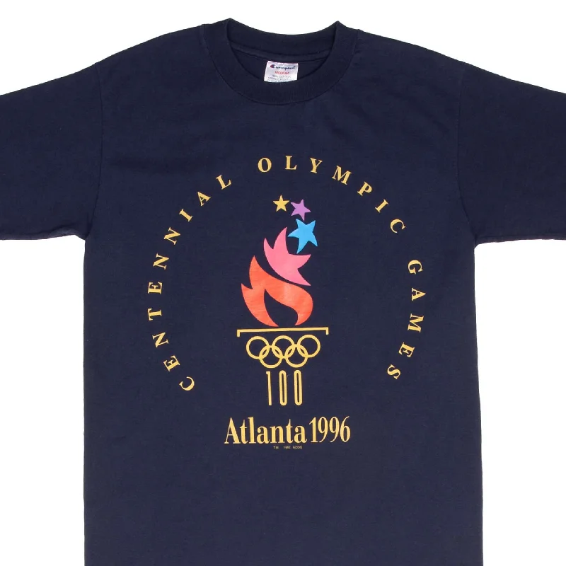 Crop – Shortened length, typically above the waistCrop – Shortened length, typically above the waistVINTAGE CHAMPION ATLANTA OLYMPIC GAMES 1996 TEE SHIRT SIZE MEDIUM Crop – Shortened length, typically above the waistCrop – Shortened length, typically above the waistVINTAGE CHAMPION ATLANTA OLYMPIC GAMES 1996 TEE SHIRT SIZE MEDIUM