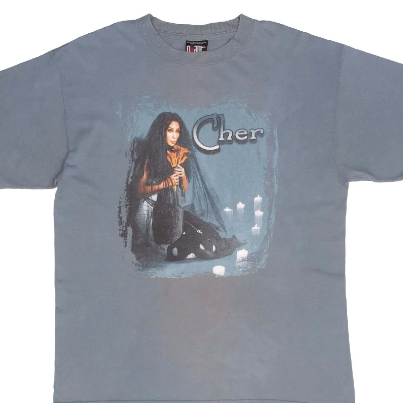 Banded hem – T-shirt with a stitched or elastic band at the bottomBanded hem – T-shirt with a stitched or elastic band at the bottomVINTAGE CHER DO YOU BELIEVE 1990S CONCERT TEE SHIRT SIZE LARGE Banded hem – T-shirt with a stitched or elastic band at the bottomBanded hem – T-shirt with a stitched or elastic band at the bottomVINTAGE CHER DO YOU BELIEVE 1990S CONCERT TEE SHIRT SIZE LARGE