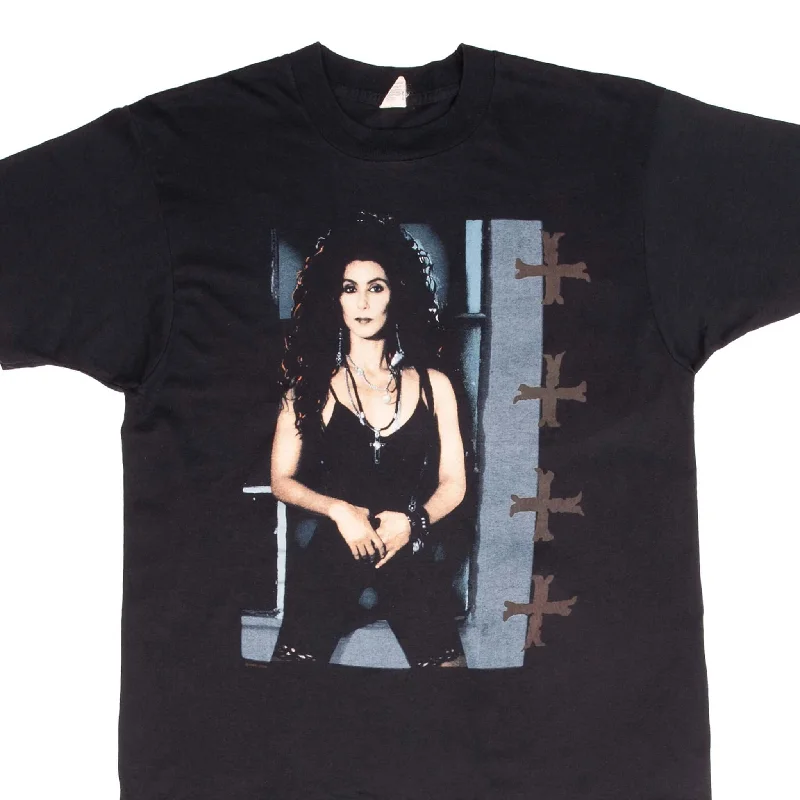 Cotton blend – Mix of cotton and synthetic fabrics for softness and durabilityCotton blend – Mix of cotton and synthetic fabrics for softness and durabilityVINTAGE CHER HEART OF STONE TOUR 1990 TEE SHIRT SIZE MEDIUM Cotton blend – Mix of cotton and synthetic fabrics for softness and durabilityCotton blend – Mix of cotton and synthetic fabrics for softness and durabilityVINTAGE CHER HEART OF STONE TOUR 1990 TEE SHIRT SIZE MEDIUM