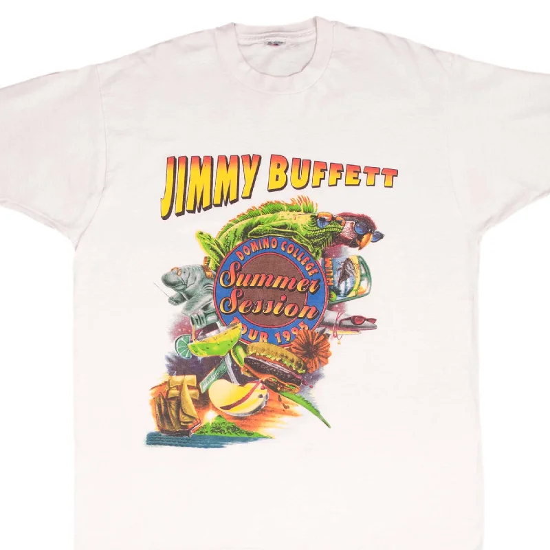 Boxy – Loose, straight cut with no shapingBoxy – Loose, straight cut with no shapingVINTAGE JIMMY BUFFETT SUMMER SESSION 1996 TEE SHIRT SIZE XL MADE IN USA Boxy – Loose, straight cut with no shapingBoxy – Loose, straight cut with no shapingVINTAGE JIMMY BUFFETT SUMMER SESSION 1996 TEE SHIRT SIZE XL MADE IN USA