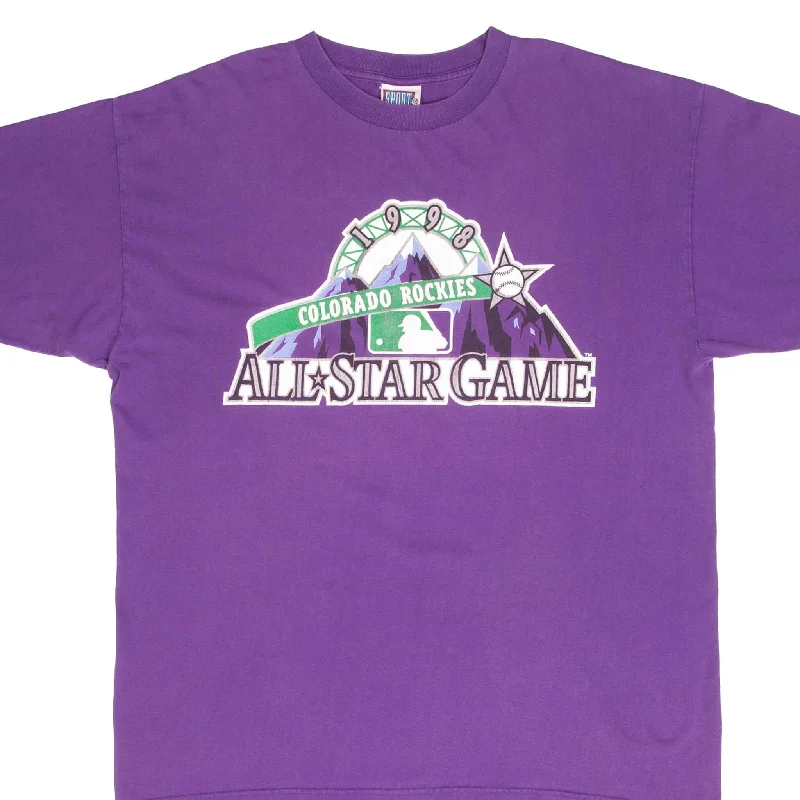 Plain/basic – Solid color, no graphics or designsPlain/basic – Solid color, no graphics or designsVINTAGE MLB COLORADO ROCKIES ALL STAR GAME TEE SHIRT 1998 SIZE XL Plain/basic – Solid color, no graphics or designsPlain/basic – Solid color, no graphics or designsVINTAGE MLB COLORADO ROCKIES ALL STAR GAME TEE SHIRT 1998 SIZE XL