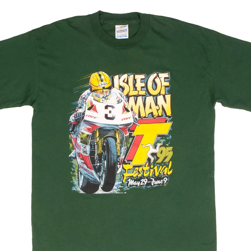 Fitted – Snug, form-fitting styleFitted – Snug, form-fitting styleVINTAGE RACING MOTO GP ISLE OF MAN TOURIST TROPHY 1995 TEE SHIRT SIZE LARGE Fitted – Snug, form-fitting styleFitted – Snug, form-fitting styleVINTAGE RACING MOTO GP ISLE OF MAN TOURIST TROPHY 1995 TEE SHIRT SIZE LARGE