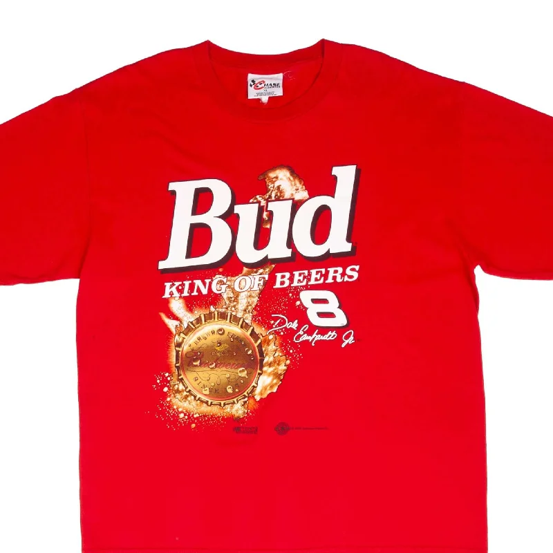 Boxy – Loose, straight cut with no shapingBoxy – Loose, straight cut with no shapingVINTAGE NASCAR DALE EARNHARDT JR BUD KING OF BEER 2000 TEE SHIRT SIZE XL Boxy – Loose, straight cut with no shapingBoxy – Loose, straight cut with no shapingVINTAGE NASCAR DALE EARNHARDT JR BUD KING OF BEER 2000 TEE SHIRT SIZE XL