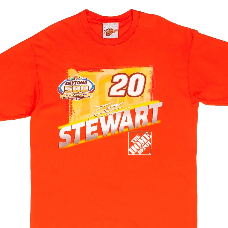 Knit – Soft and stretchy fabric with a knitted textureKnit – Soft and stretchy fabric with a knitted textureVINTAGE NASCAR TONY STEWART HOME DEPOT 2008 TEE SHIRT SIZE LARGE Knit – Soft and stretchy fabric with a knitted textureKnit – Soft and stretchy fabric with a knitted textureVINTAGE NASCAR TONY STEWART HOME DEPOT 2008 TEE SHIRT SIZE LARGE