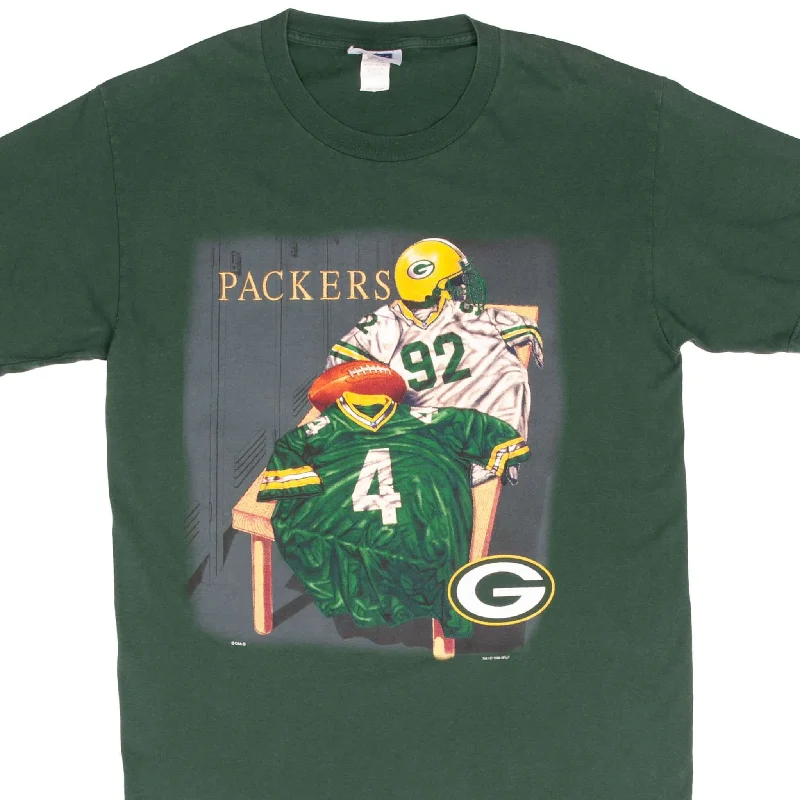 Crew neck – Classic round necklineCrew neck – Classic round necklineVINTAGE NFL GREEN BAY PACKERS 1998 TEE SHIRT SIZE LARGE Crew neck – Classic round necklineCrew neck – Classic round necklineVINTAGE NFL GREEN BAY PACKERS 1998 TEE SHIRT SIZE LARGE