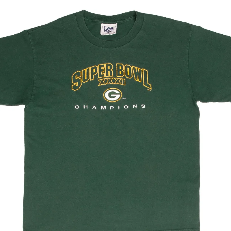 Vented hem – Slits or small openings at the bottom of the T-shirt for a relaxed fitVented hem – Slits or small openings at the bottom of the T-shirt for a relaxed fitVINTAGE NFL GREEN BAY PACKERS SUPER BOWL CHAMPIONS 1997 TEE SHIRT LARGE MADE USA Vented hem – Slits or small openings at the bottom of the T-shirt for a relaxed fitVented hem – Slits or small openings at the bottom of the T-shirt for a relaxed fitVINTAGE NFL GREEN BAY PACKERS SUPER BOWL CHAMPIONS 1997 TEE SHIRT LARGE MADE USA