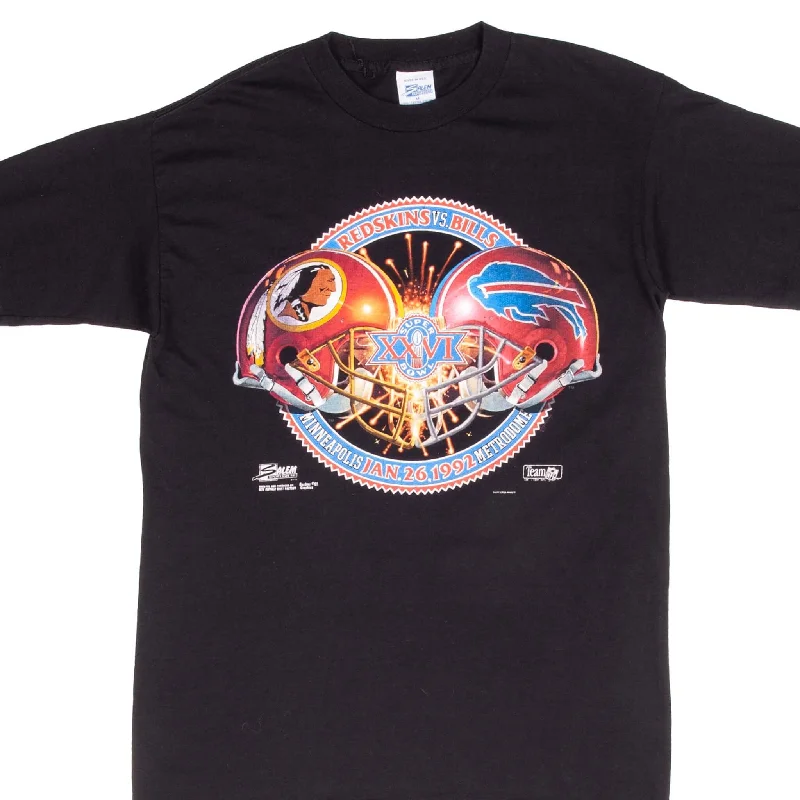 Cotton blend – Mix of cotton and synthetic fabrics for softness and durabilityCotton blend – Mix of cotton and synthetic fabrics for softness and durabilityVINTAGE NFL SUPER BOWL XXVI REDSKINS VS BILLS 1992 TEE SHIRT MEDIUM MADE IN USA Cotton blend – Mix of cotton and synthetic fabrics for softness and durabilityCotton blend – Mix of cotton and synthetic fabrics for softness and durabilityVINTAGE NFL SUPER BOWL XXVI REDSKINS VS BILLS 1992 TEE SHIRT MEDIUM MADE IN USA