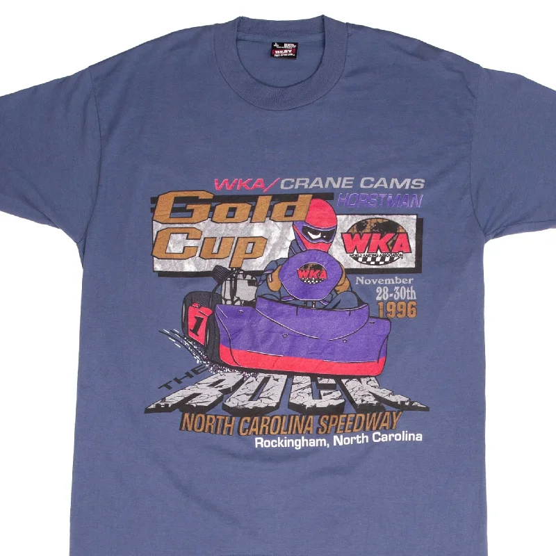 Raglan sleeve – Diagonal seam extending from the underarm to neckline, giving a sporty lookRaglan sleeve – Diagonal seam extending from the underarm to neckline, giving a sporty lookVINTAGE WKA GOLD CUP 1996 WORLD KARTING TEE SHIRT SIZE LARGE MADE IN USA Raglan sleeve – Diagonal seam extending from the underarm to neckline, giving a sporty lookRaglan sleeve – Diagonal seam extending from the underarm to neckline, giving a sporty lookVINTAGE WKA GOLD CUP 1996 WORLD KARTING TEE SHIRT SIZE LARGE MADE IN USA