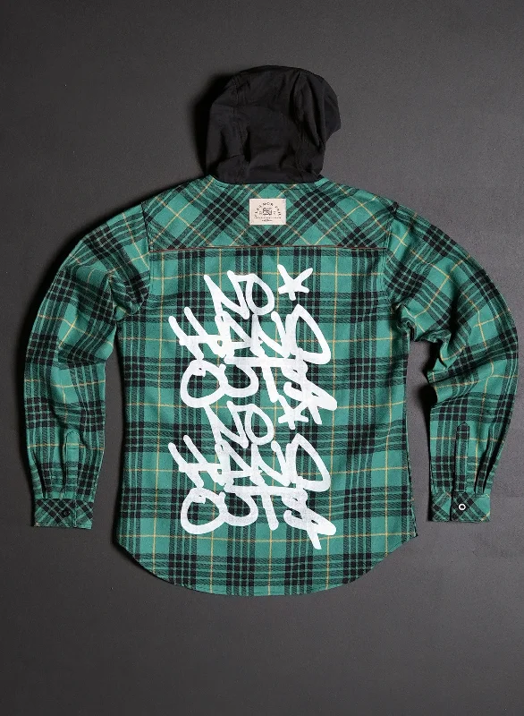 Embroidered hoodie – Hoodie featuring embroidery, usually logos, monograms, or decorative patternsEmbroidered hoodie – Hoodie featuring embroidery, usually logos, monograms, or decorative patternsWOMEN'S HOODED NO HANDOUTS X FOREVER FLANNEL - GREEN Embroidered hoodie – Hoodie featuring embroidery, usually logos, monograms, or decorative patternsEmbroidered hoodie – Hoodie featuring embroidery, usually logos, monograms, or decorative patternsWOMEN'S HOODED NO HANDOUTS X FOREVER FLANNEL - GREEN