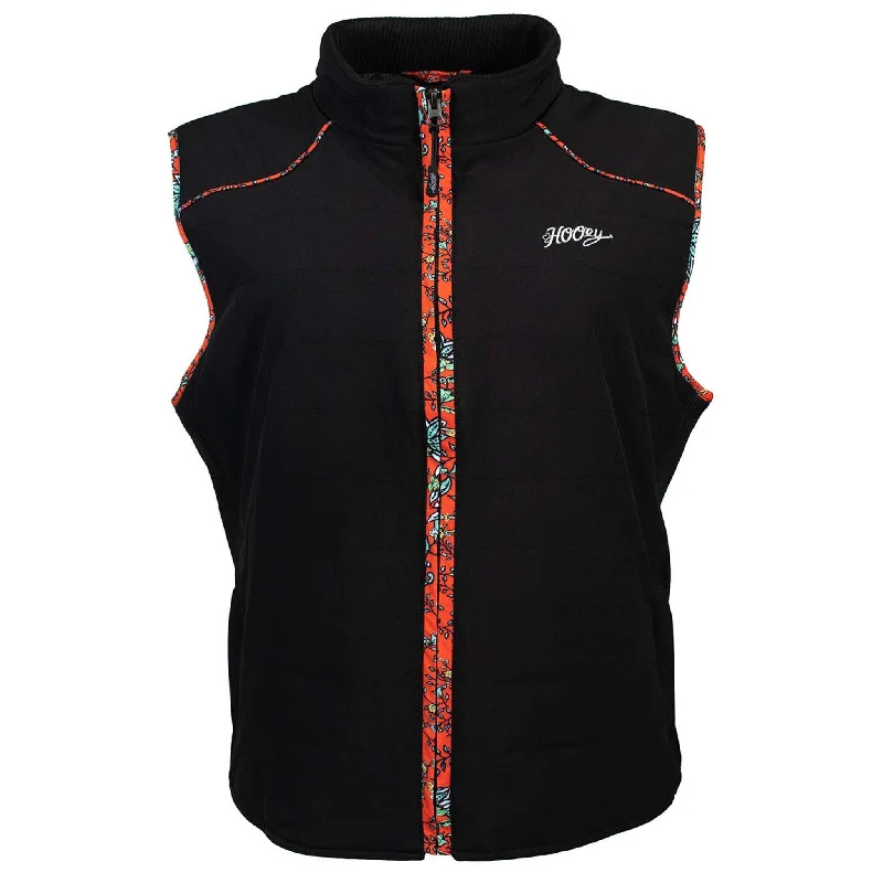 women's loose waistcoatswomen's loose waistcoatsHooey Women's Black & Orange Vest