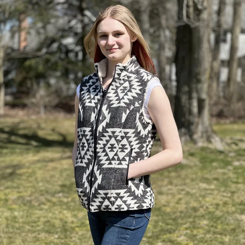 women's waistcoats that are must-haves for the fall and winter seasons.women's waistcoats that are must-haves for the fall and winter seasons.Montana Co. Women's Black & White Aztec Vest women's waistcoats that are must-haves for the fall and winter seasons.women's waistcoats that are must-haves for the fall and winter seasons.Montana Co. Women's Black & White Aztec Vest