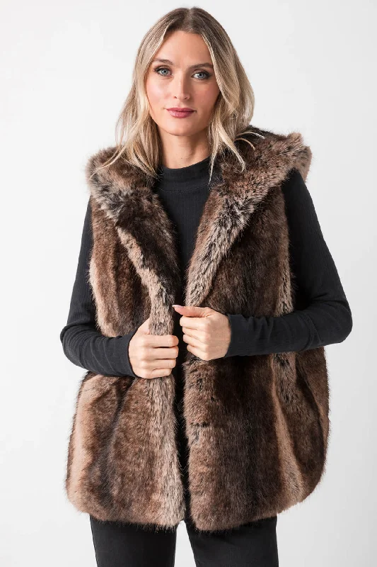 women's waistcoats that are available in multiple colorswomen's waistcoats that are available in multiple colorsLook by M Two Tone Fur Hooded Vest women's waistcoats that are available in multiple colorswomen's waistcoats that are available in multiple colorsLook by M Two Tone Fur Hooded Vest