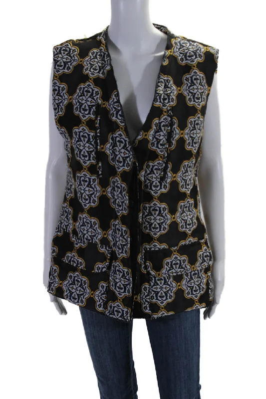 women's fitted waistcoatswomen's fitted waistcoatsTer Et Bantine Womens Button Down Vest Jacket Black Multi Colored women's fitted waistcoatswomen's fitted waistcoatsTer Et Bantine Womens Button Down Vest Jacket Black Multi Colored