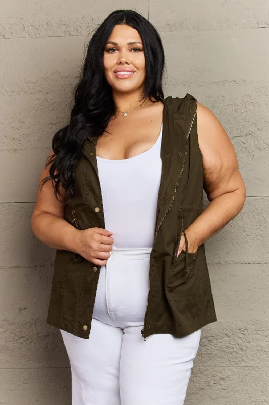 warm women's woolen waistcoatswarm women's woolen waistcoatsZenana More To Come Full Size Military Hooded Vest warm women's woolen waistcoatswarm women's woolen waistcoatsZenana More To Come Full Size Military Hooded Vest